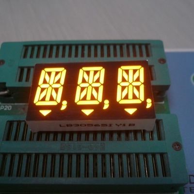 Harga yang bagus 0.56 inci 3 Digit 14 Segmen Tampilan LED Super Amber untuk Indikator Digital on line