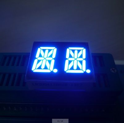 Harga yang bagus 0.54 Inch 2 Digit 7 Segmen Alfanumeric LED Display Umum Anode Ultra Cerah Biru on line