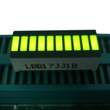 Harga yang bagus Bar Lamp LED Kuning 10 LED dengan Tampilan LED 10 Segmen dalam Ukuran Ringkas 25,4 x 10,1 x 7,9mm on line