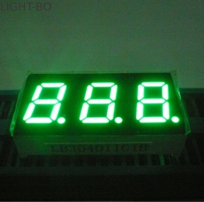 Triple Digit Pure Green 7 Segment LED Display Cathode Umum