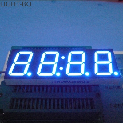 0,8 Inch 4 Digit Tujuh Segmen Led Display Kinerja Stabil Biru Ultra Terang
