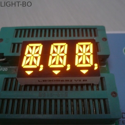 Anode Ultra Amber 14 Segment Alphanumeric Display 14.2mm Cathode Polarity