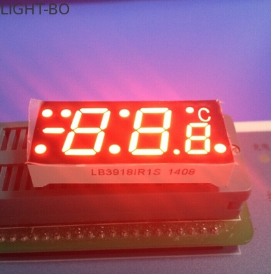 Harga yang bagus SGS Merah 7 Segmen Led Display Untuk Pengontrol Suhu Digital, Tampilan Segmen Katoda 7 Umum on line