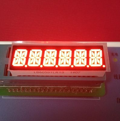 Harga yang bagus Super Bright Red 6 Digit 10mm 14 Segmen LED Tampilan Anode Umum Untuk Taksimeter on line