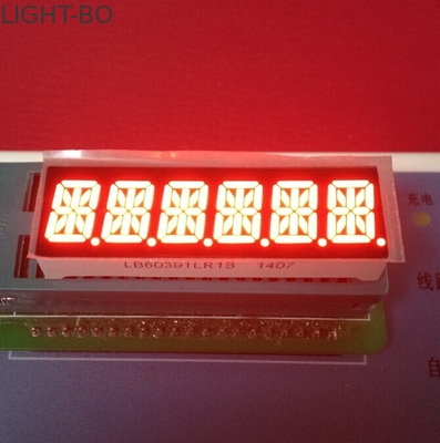 Super Bright Red 6 Digit 14 Segmen Led Display 10mm Untuk Taximeter