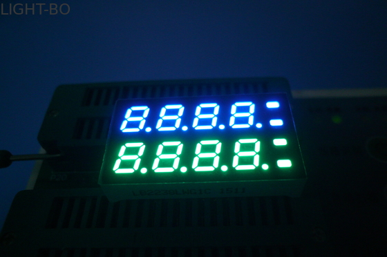7mm 8 Digit 7 Segmen Tampilan OEM ultra putih Warna hijau murni
