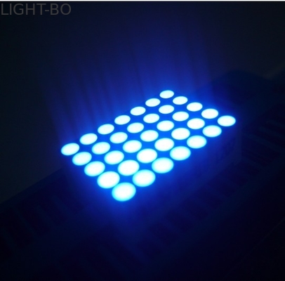 biru terang 5x7 Dot Matrix Led Display Wide Angle Viewing untuk Layar Iklan Indoor Dan Outdoor