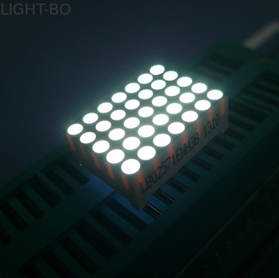 Tinggi Luminous Fleksibel 0.7inch 5 * 7 Dot Matrix Tampilan Layar LED Untuk Papan Pesan