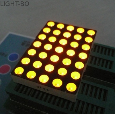 Harga yang bagus 5mm 5x7 Dot Matrix Led Ultra Kuning Kuning untuk Tanda Pindah on line