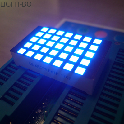 Ultra Biru 3mm 5X7 Dot Matrix Led Tampilan Baris Katoda Untuk Indikator Posisi Lift