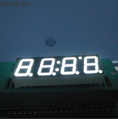 Harga yang bagus Tampilan Jam Led Putih Ultra, Layar 7 Segmen Katoda Umum Untuk peralatan rumah on line