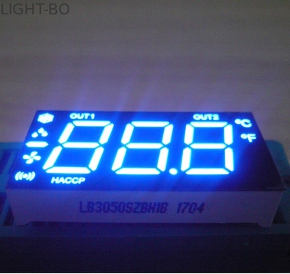 Harga yang bagus Warna Biru Kustom Tampilan LED, Tiga Digit 7 Segmen LED Display Untuk Kulkas on line