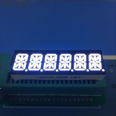 Harga yang bagus Ultra white 10mm Six digit 14 segmen display led anoda umum untuk panel Instrument on line