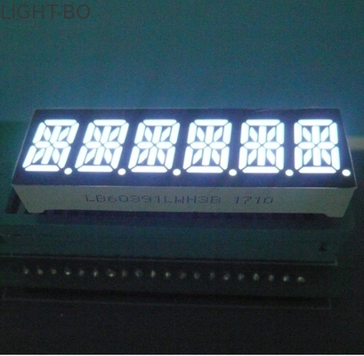 Harga yang bagus Enam Digit 14 Segmen LED Display 80-100mcd / Dice Luminous Intensity Easy Mounting on line