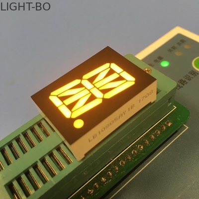 Common Anode Single Digit LED 16 Segment Display Konsumsi Daya Rendah