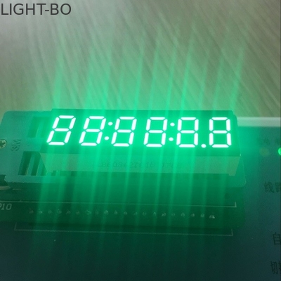 Harga yang bagus Ultra terang Biru 6 Digit 7 Segmen Tampilan Led 0,32 Inch Dengan Hitam Permukaan on line