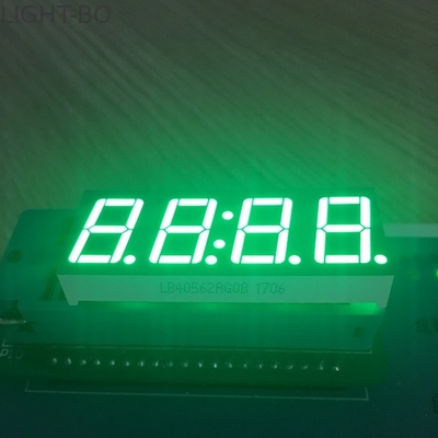 Murni Hijau 4 Digit 7 Segmen Led Display jam 0,56 Inch anoda umum Untuk Panel Instrumen