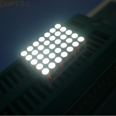 Ultra Bright Putih 5x7 Led Dot Matrix Tampilan Baris Anode 0.7 
