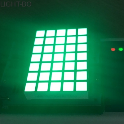 4.9mm Square 5 x 7 Dot Matrix Tampilan Wide Viewing Angle Untuk Memindahkan Tanda