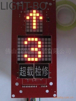 Harga yang bagus Katode umum 3mm Red Dot Matrix LED Display Panel Segmen Led Display Untuk lift on line