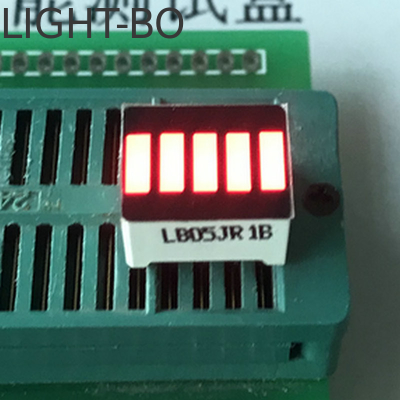 Warna MERAH Anode lima segmen dipimpin lampu batang segmen dipimpin tampilan untuk baterai