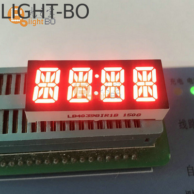 Ultra Cerah Merah 0,39 inci Anode 4 Digit 14 Segmen LED Display