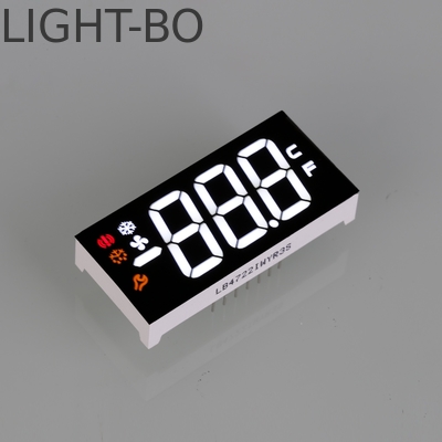 Ultra Bright White 3 digit Seven Segment LED Display Untuk Pengontrol Suhu