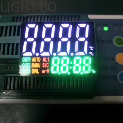 Multicolour Double Row Four Digit 7 Segment Led Display Untuk Instrumen Kontrol
