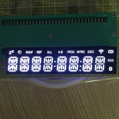 8 Digit 14 Segmen Led Display Umum Katoda Ultra Bright White Emitting Color