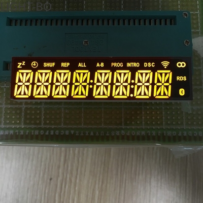 Super Bright Yellow Custom 8 Digit 8 Segmen Led Display Konsumsi Daya Rendah