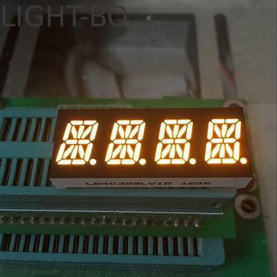 Tiga digit Alfanumeric LED Display 20mA konsumsi arus melalui lubang jenis pemasangan Cerah dan jelas tampilan