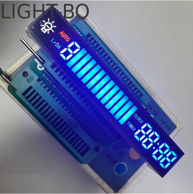 Blue/Red/White Custom Design Led Display Module 7 Segmen Katode Umum Untuk Range Hood
