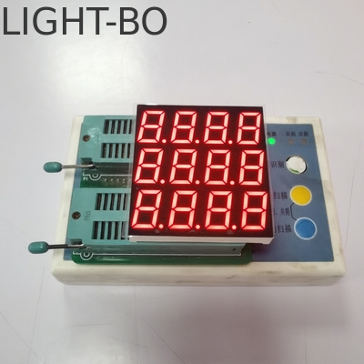 Harga yang bagus Ultra Bright Red Tiga Baris Empat Digit 7 Segmen Led Display Untuk Instrumen Kontrol on line