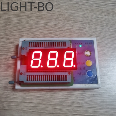 Harga yang bagus Ultra Bright Red Cathode Tiga Digit Tujuh Segmen Led Tampilan Untuk Tampilan Luar Ruang on line