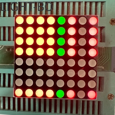 Kinerja Anode Stabler Umum 3mm 8*8DOT Matrix LED Display Bi-Color Merah/Hijau untuk Tanda Bergerak