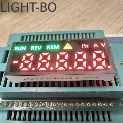 Lampu Merah/Hijau/Amber Custom 5 Digit Seven Segment Led Display Untuk Kontrol Industri