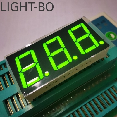 Harga yang bagus Triple Digit 0,56 inci 7 Segmen LED Dispiay Super Cerah Kuning Hijau on line