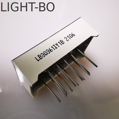 Katode Umum Super Cerah Amber 7 Segmen 3 Digit 9,2mm LED Display untuk Panel Meter