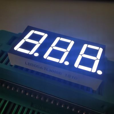 Harga yang bagus Display LED Katode Umum Ultra Cerah Putih Abu-abu Permukaan 7 Segmen 3digit 14.2mm untuk Pengontrol Suhu on line