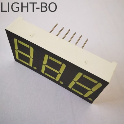 Anode Umum Ultra Bright White Grey Surface 7 Segmen 3 digit 14.2mm LED Display untuk Pengontrol Suhu