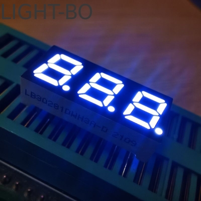 Triple Digit 0.4inch 7 Segmen LED Tampilan Ultra Cerah Putih