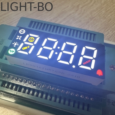 Multicolor 4 Digit 7 Segment LED Display Common Anode untuk Papan Kontrol Kulkas