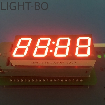 Tampilan Jam LED 4 Digit 7 Segmen Anode Umum untuk Peralatan Berlari Kebugaran