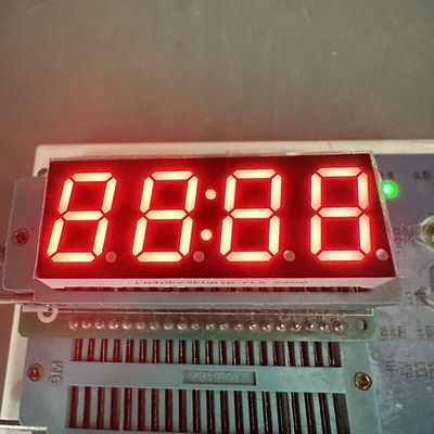Kuning Hijau 4 Digit 14.2mm 7 Segmen LED Tampilan Anode Umum Untuk Kontrol Suhu