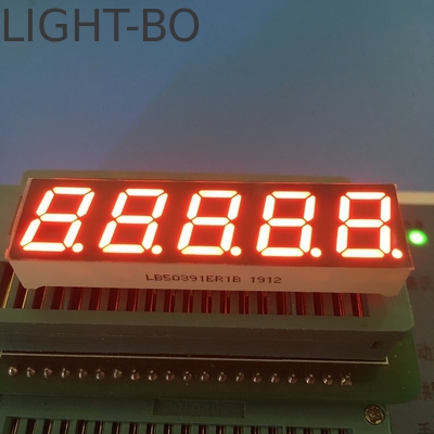 7 Segmen LED Display 0,39 inci 5 digit Katode Umum Super Cerah Cerah untuk Konverter Frekuensi Digital