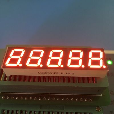 Super Cerah Merah 7 Segmen LED Tampilan 0,39 inci 5 digit Anode Umum untuk Konverter Frekuensi Digital
