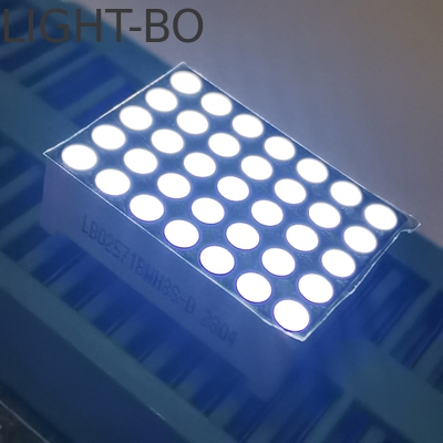 Ultra Cerah Putih 0,7 inci 1,9mm 5 X 7 Dot Matrix LED Display