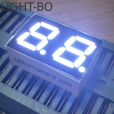 High Bright Red 2 Digit 7mm 7 Segment LED Display Common Cathode untuk Peralatan Rumah Tangga