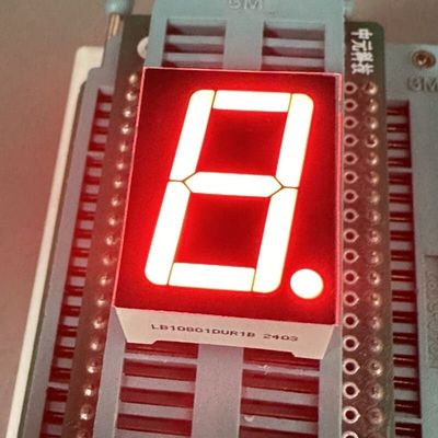 Harga yang bagus Tampilan LED Segmen Tunggal Ultra Terang Merah 0,8 inci Katoda Umum untuk Indikator Digital on line