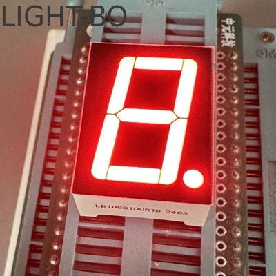 Ultra Bright Red Single Digit 0.8inch 7 Segment LED Display Common Cathode untuk Indikator Digital